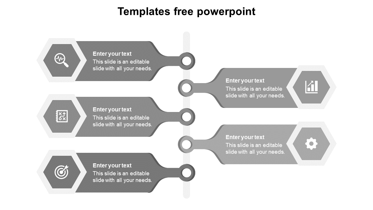 templates free powerpoint-grey